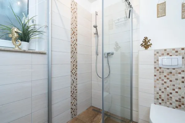 Badezimmer  Ferienwohnung "Strandhaus Möwenberg App. 11"