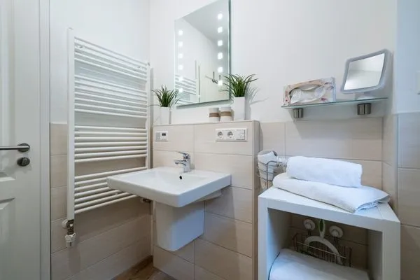Badezimmer  Ferienwohnung "Strandhaus Möwenberg App. 11"