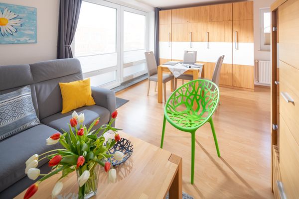  Strandhafer am Kurpark Norderney - Wohnzimmer