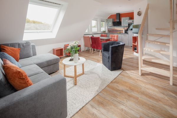  Haus Erika Fewo Süd-Ost Norderney - Wohnzimmer