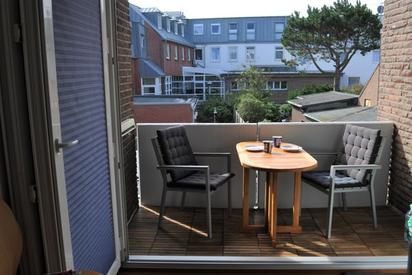  Ferienwohnung See-Stern Norderney - Balkon