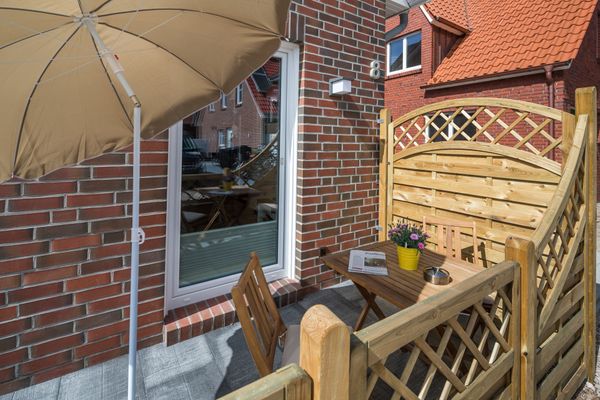  Ferienwohnung Vissers Seehstern Norderney - Terrasse
