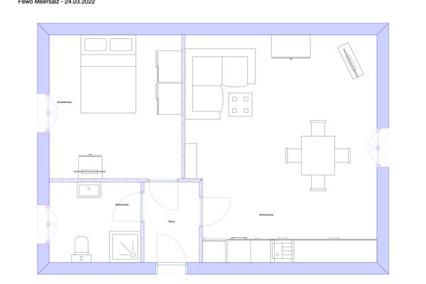  Ferienwohnung Meersalz Norderney - Grundriss