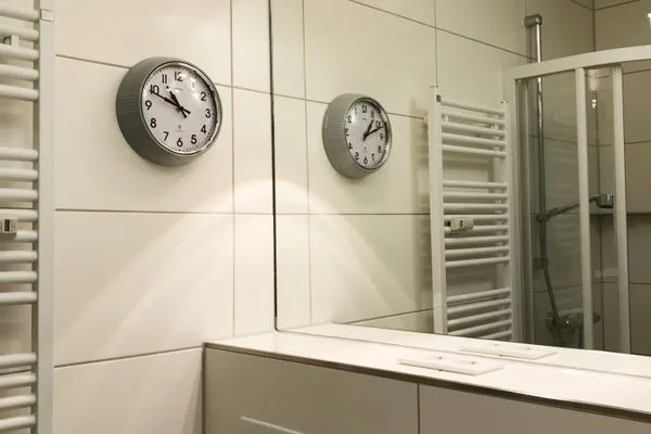 Badezimmer in der Ferienwohnung Reethuk in Norddorf auf Amrum Haus Pesel Ferienwohnung *Reethuk*