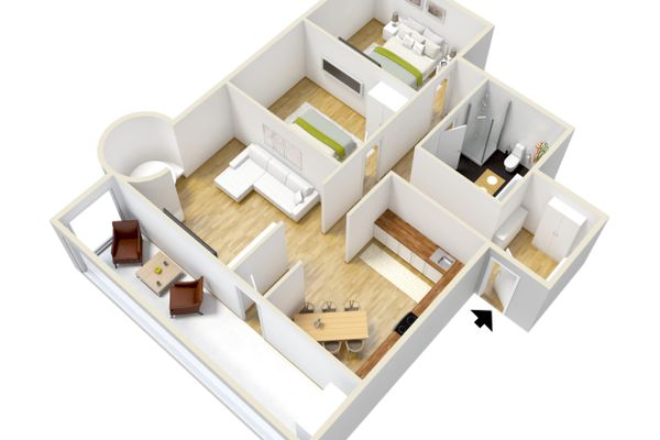 Alte Jagdschloss Ferienwohnung Sophia Ferienwohnungen in Pfronten - Grundriss