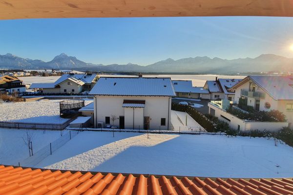  Ferienhaus Luca Ferienwohnungen in Hopfen am See - Gartenblick