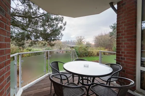 Terrasse Wohnpark am Mühlenteich Ferienwohnung Nr. 27