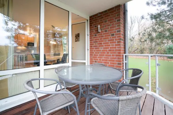 Terrasse Wohnpark am Mühlenteich Ferienwohnung Nr. 27