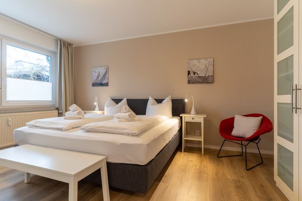  Whg. Seeschwalbe Haus Sonnenwinkel Böhl - Schlafzimmer