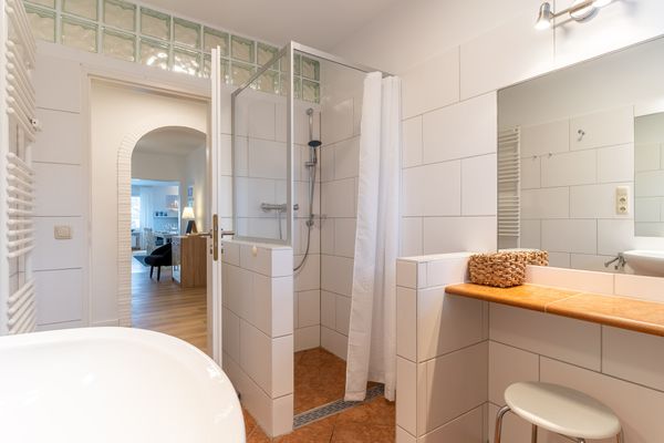  Whg. Seeschwalbe Haus Sonnenwinkel Böhl - Badezimmer