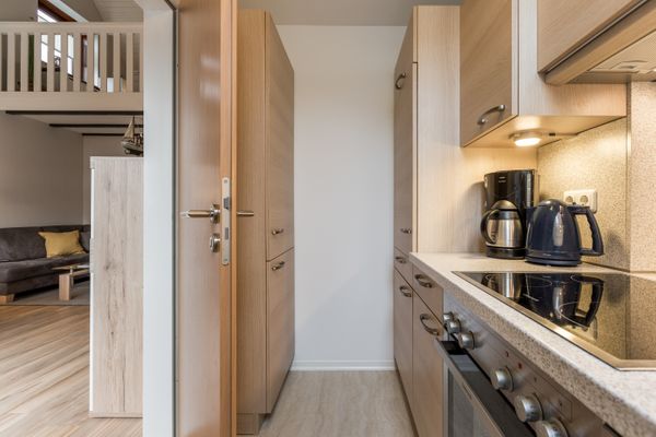  Wohnung Seeschwalbe Dorf - Küche / Küchenzeile