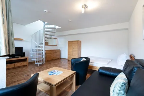 Wohnzimmer Wohnpark am Mühlenteich Ferienwohnung Nr. 27a