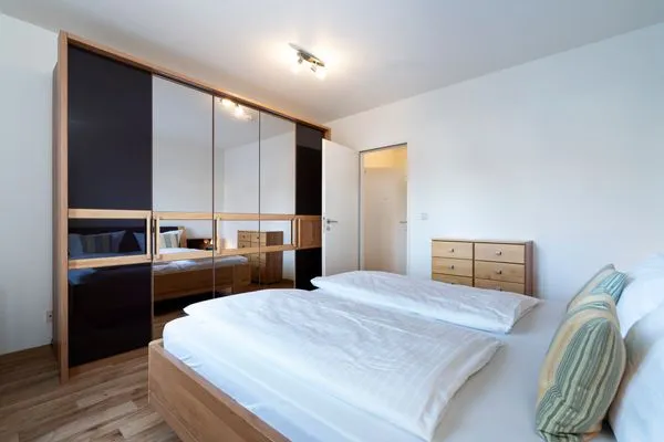 Schlafzimmer Wohnpark am Mühlenteich Ferienwohnung Nr. 27a