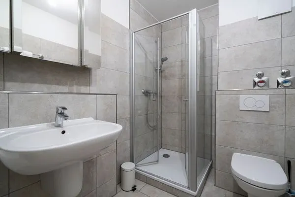 Badezimmer Wohnpark am Mühlenteich Ferienwohnung Nr. 24