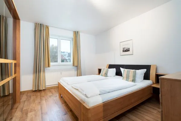 Schlafzimmer Wohnpark am Mühlenteich Ferienwohnung Nr. 30