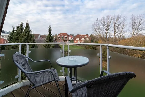Balkon Wohnpark am Mühlenteich Ferienwohnung Nr. 38