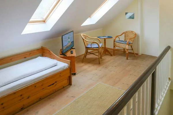 Schlafzimmer Villa Drei Rosen Ferienwohnung 4