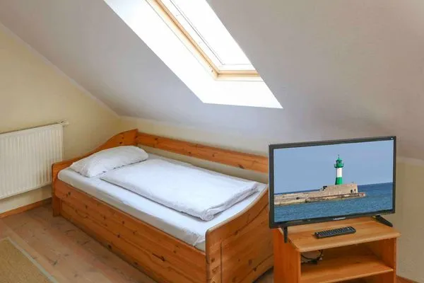 Schlafzimmer Villa Drei Rosen Ferienwohnung 4