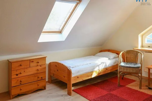 Schlafzimmer Villa Drei Rosen Ferienwohnung 4