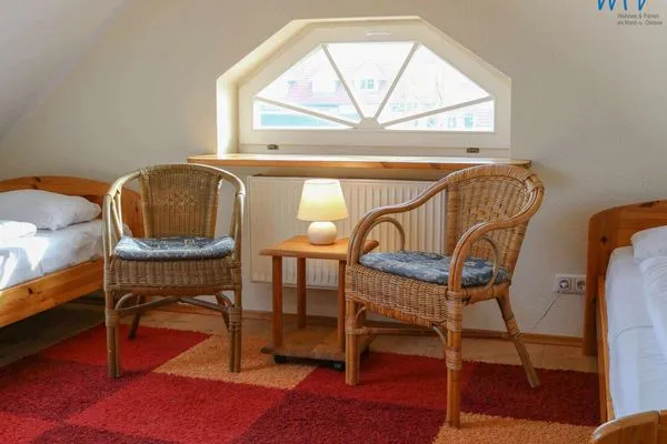 Schlafzimmer Villa Drei Rosen Ferienwohnung 4