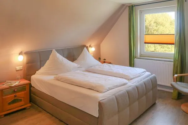Schlafzimmer Schäferhaus Ferienwohnung 1