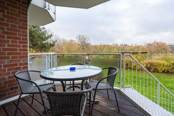 Terrasse Wohnpark am Mühlenteich Ferienwohnung Nr. 28