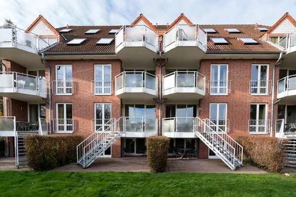 Terrasse Wohnpark am Mühlenteich Ferienwohnung Nr. 28