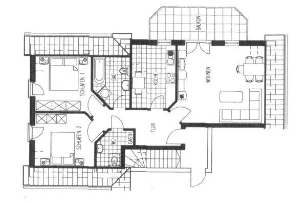 Grundriss Zur Hanse Wohnung 4.5 - Zur Hanse West