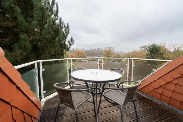 Balkon Wohnpark am Mühlenteich Ferienwohnung Nr. 34