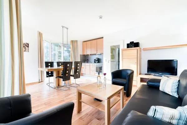 Wohnzimmer Wohnpark am Mühlenteich Ferienwohnung Nr. 33