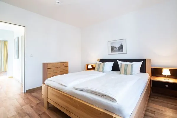 Schlafzimmer Wohnpark am Mühlenteich Ferienwohnung Nr. 33