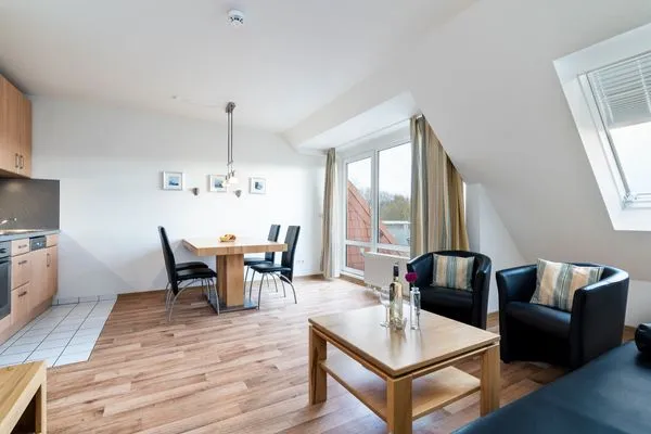 Wohnzimmer Wohnpark am Mühlenteich Ferienwohnung Nr. 36