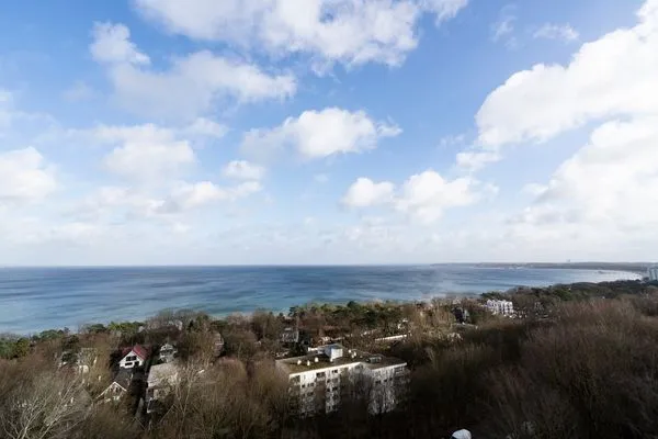 Balkonmöbel, Stuhl, Tisch, Ausblick, Meerblick  Ferienwohnung "Meerblick App. 805"