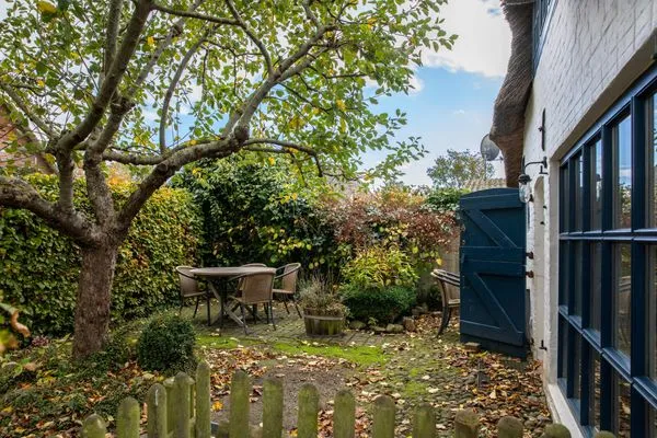 Gartenblick  Ferienhaus Strandgut