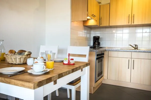 Haus Nordseebrandung FeWo C1.4 Sahlenburg - Küche / Küchenzeile