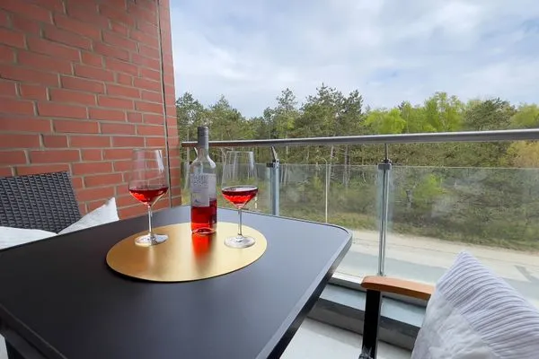 Haus Nordseebrandung FeWo A2.4 Sahlenburg - Balkon