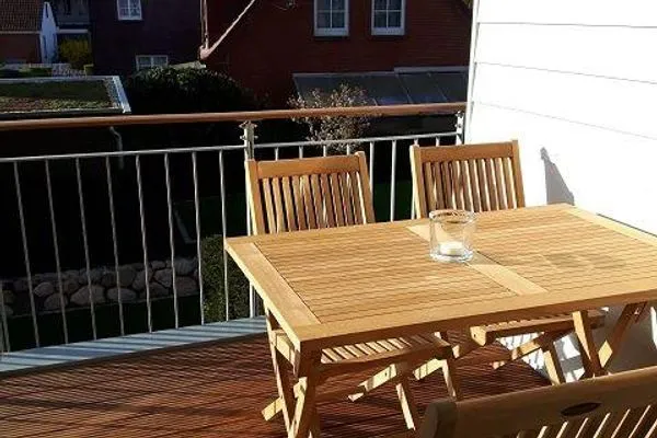 Balkon Achterhus Ferienwohnung Sonneneck