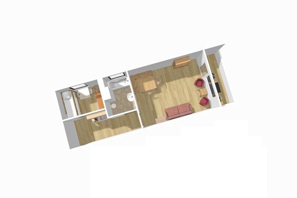Allgäuer Appartementhaus Bergsonnenappartement II / Whg. 9  - Grundriss
