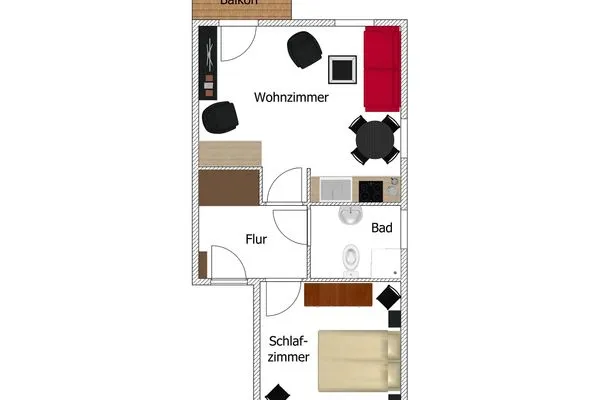 Grundriss Wohnpark Stadt Hamburg Ferienwohnung 44