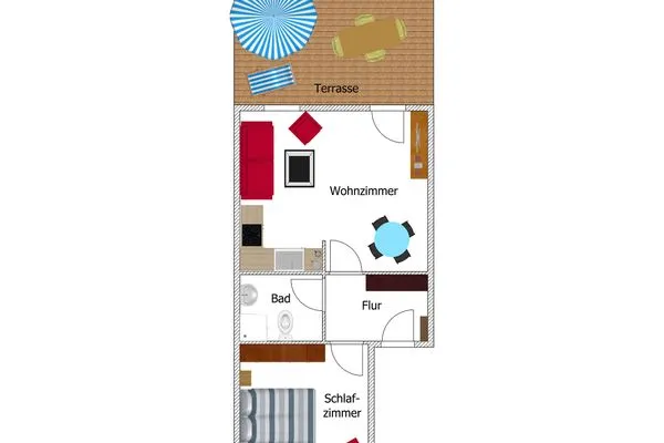 Grundriss Wohnpark Stadt Hamburg Ferienwohnung 53