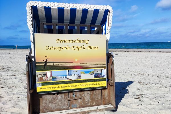 KÄPT´N BRASS Appartement 17, "Ostseeperle" incl. Strandkorb am Strand Ostseebad Dierhagen - 