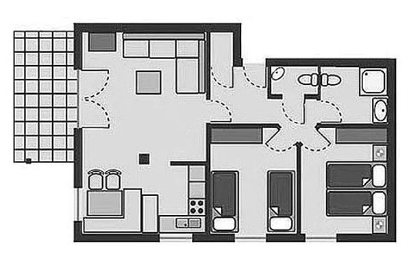 Mühlenweg, App. 01 Erholungsort Wieck - 