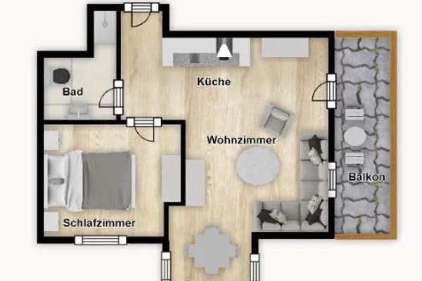 Grundriss Deutsches Haus Ferienwohnung 2