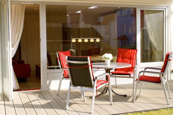 Poseidon Ferienwohnung 1/1 Wangerooge - Terrasse