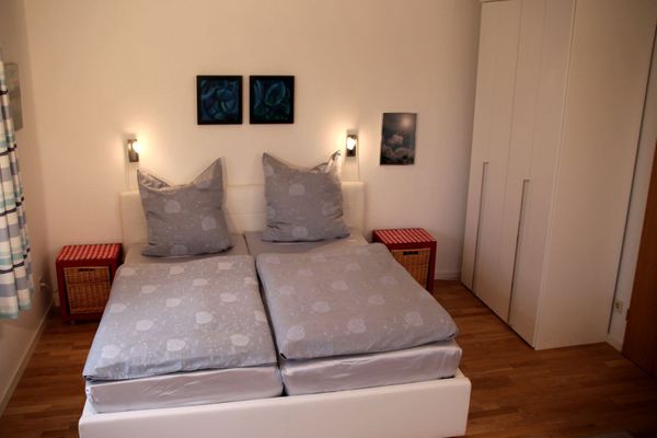  Weißes Dünenhaus mit Meerblick Dorf - Schlafzimmer