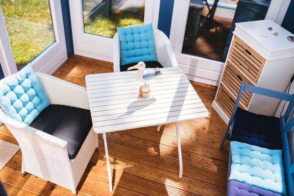  Wiesenstraße 21a Haus Zum Kranich Zingst - Wohnzimmer