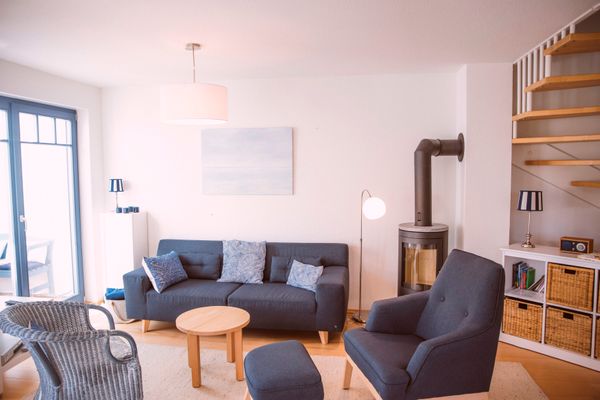  Wiesenstraße 21a Haus Zum Kranich Zingst - Wohnzimmer