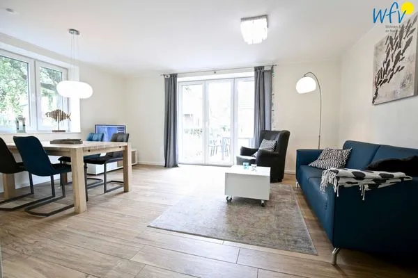Wohnzimmer Blanker Hans Ferienwohnung 2