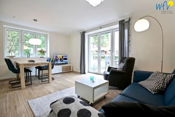 Wohnzimmer Blanker Hans Ferienwohnung 2