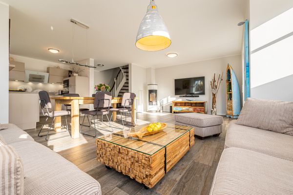  Gänseweg 5a Haus Backbordhus Zingst - Wohnzimmer